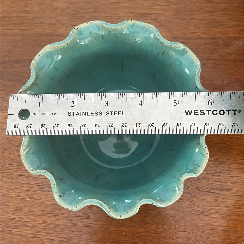 Hand Crafted Pottery Juicer Full Moon Pottery Light Turquoise Blue